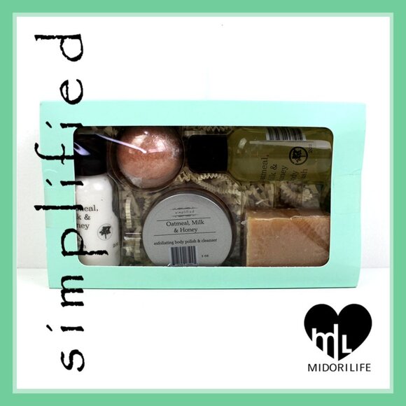 SIMPLIFIED Oatmeal, Milk & Honey 5-Piece Sampler Set - Picture 1 of 12